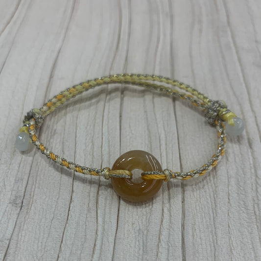 🌼天然緬甸翡翠*冰黃翡平安扣🌼
🧡可配溢翠編織手繩頸繩,手鏈頸鏈🧡貨品編號:C248201509