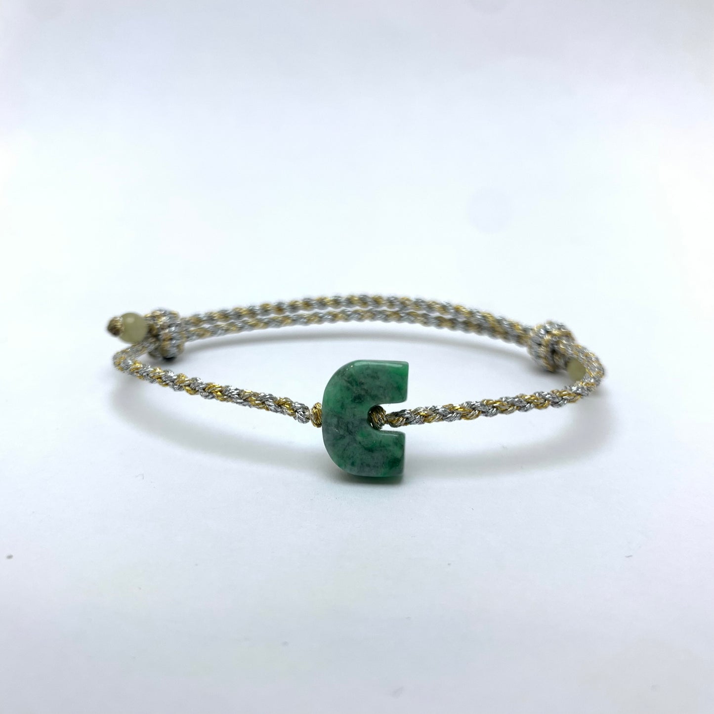 243151114英文字母手繩C🔠天然緬甸翡翠 #溢翠字母系列