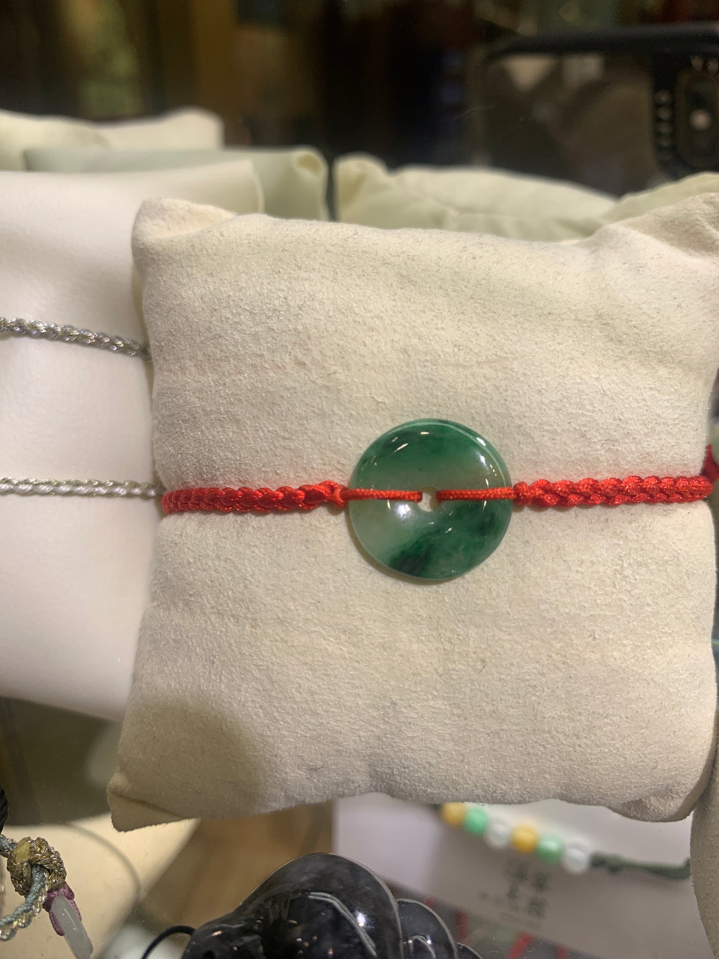 「天然緬甸晴綠」平安扣配溢翠手繩系列💫 貨品編號:221228527