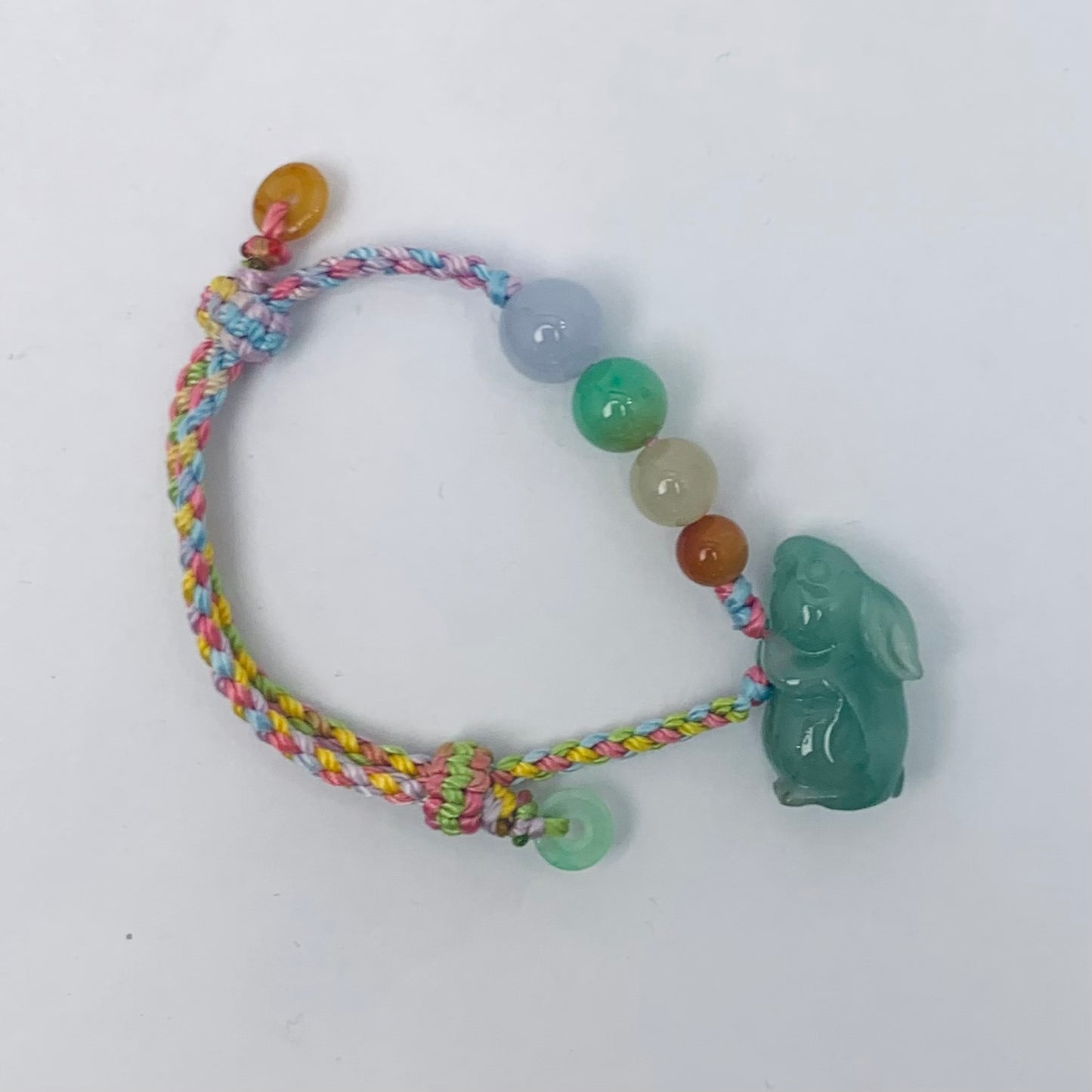 AD243171301Y🐰天然緬甸翡翠*玉兔兔配溢翠手繩系列🐇