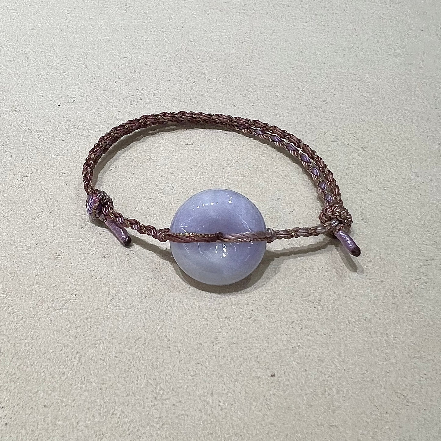 C25981855 🌸天然緬甸紫羅蘭翡翠*甜甜圈款平安扣配溢翠手繩系列