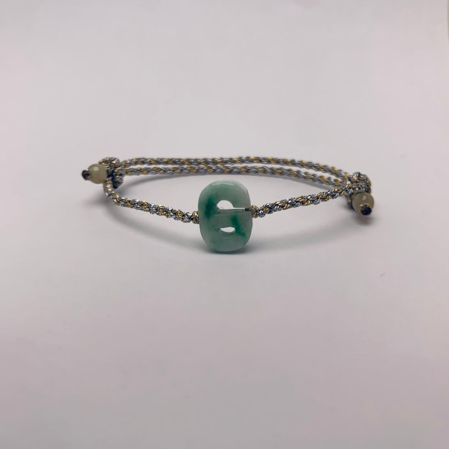 243151943英文字母手繩G🔠天然緬甸翡翠 #溢翠字母系列