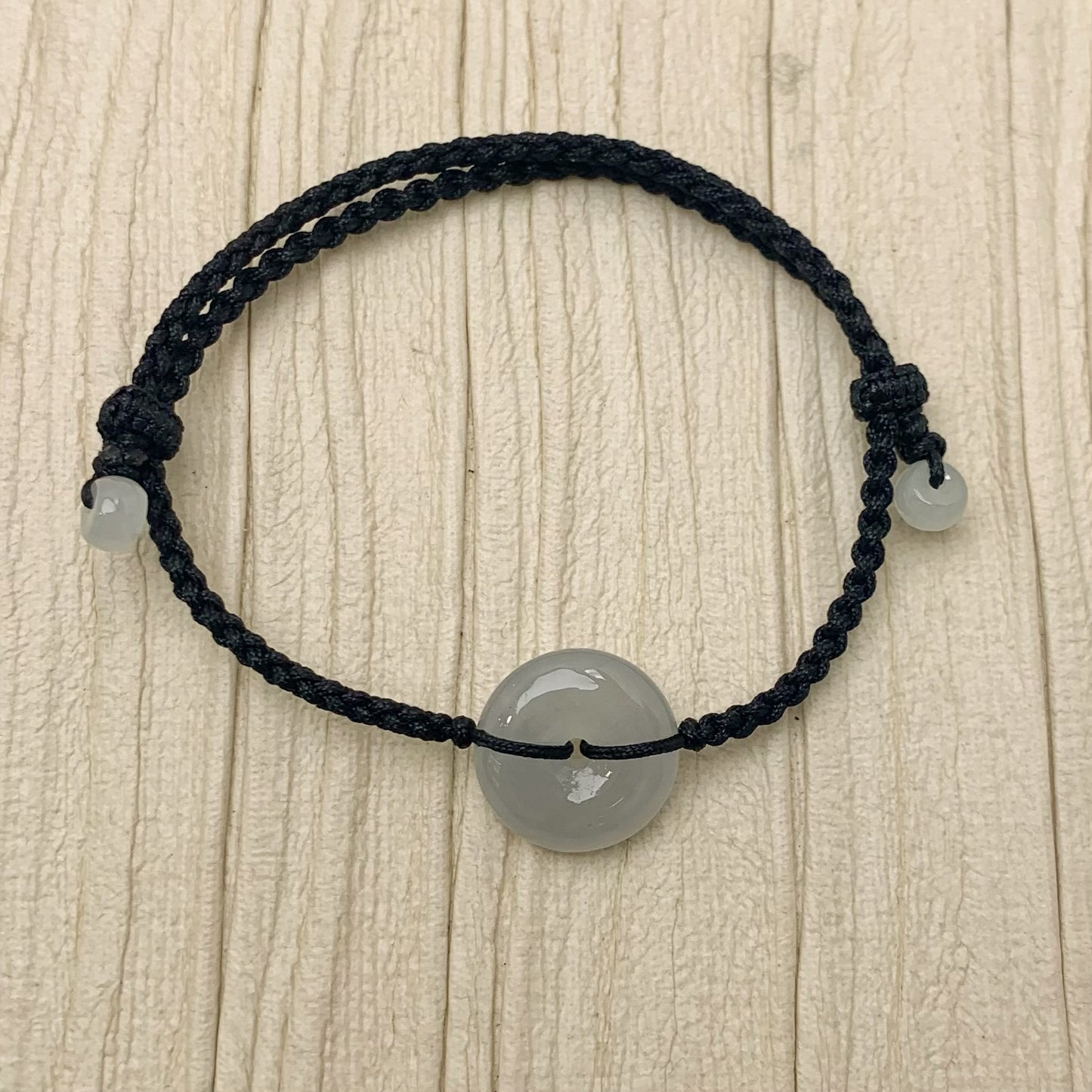 天然緬甸翡翠*瑪瑙種平安扣🍩配溢翠手繩系列🪢貨品編號:C248211142