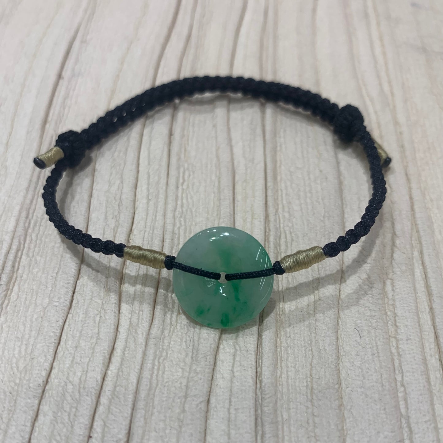 🧚🏻天然緬甸辣椒青金絲種翡翠*平安扣配溢翠手繩系列🧚🏻
貨品編號:C248201344