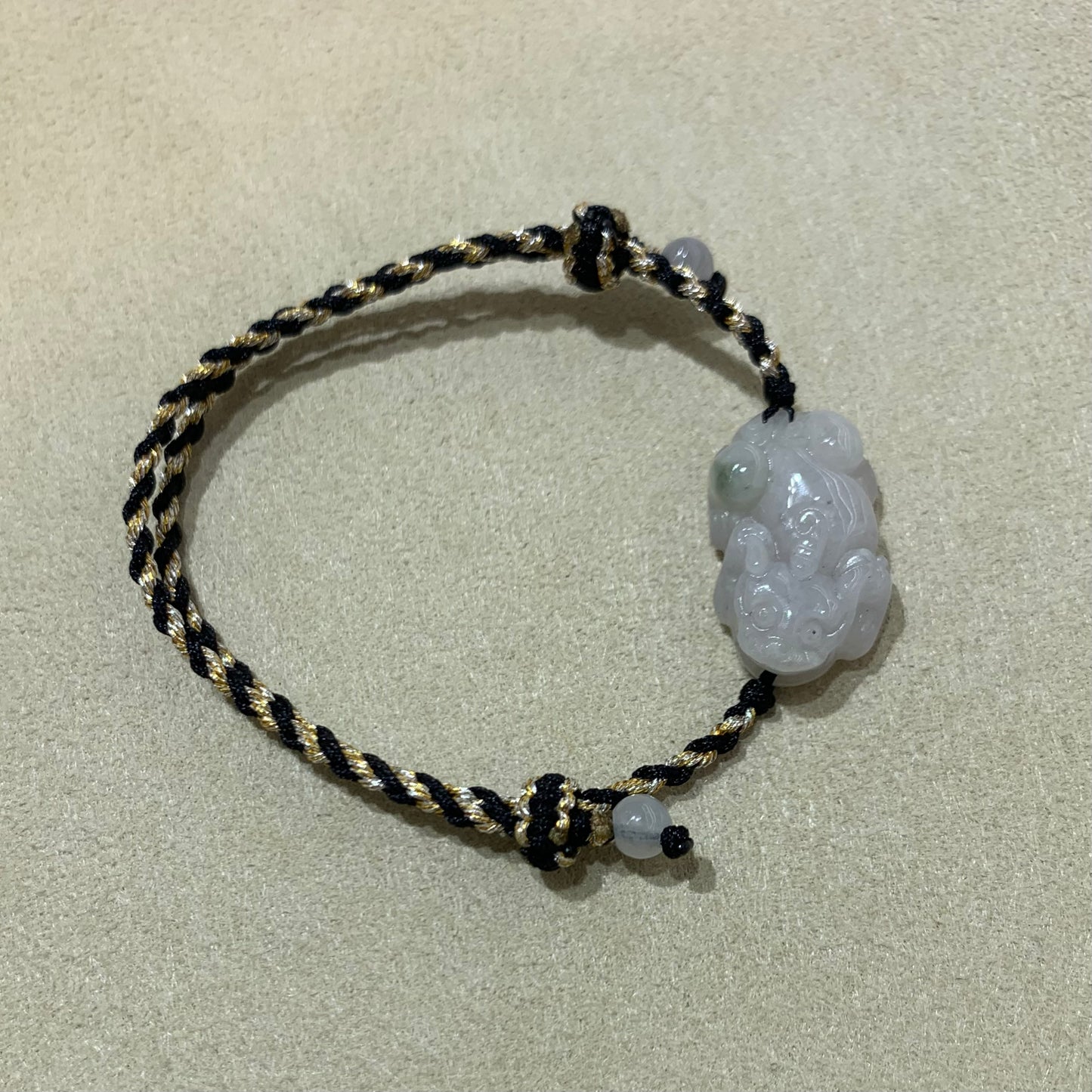 🧧天然緬甸翡翠*招財玉貔貅配溢翠手繩系列 P231120406