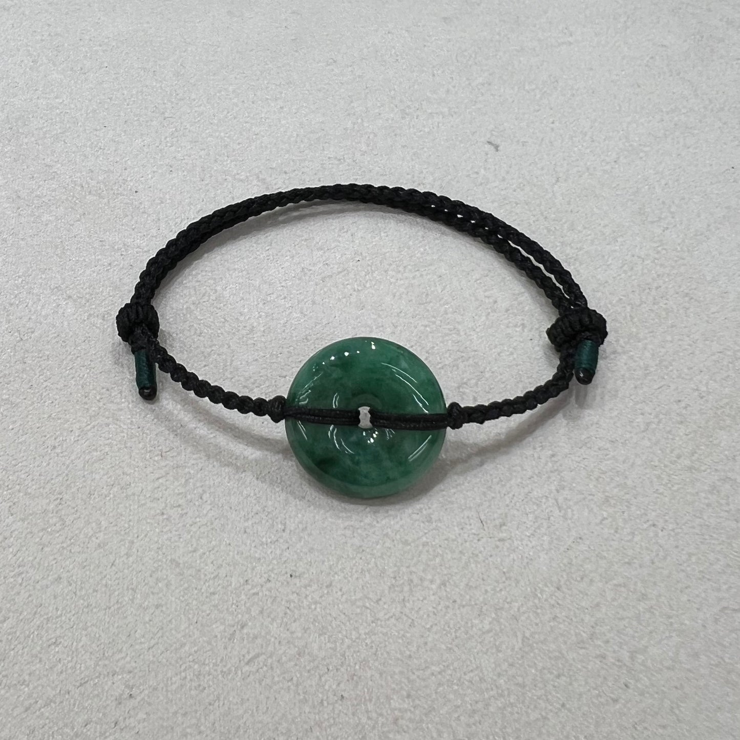 C25941345 天然緬甸翡翠翠綠平安扣