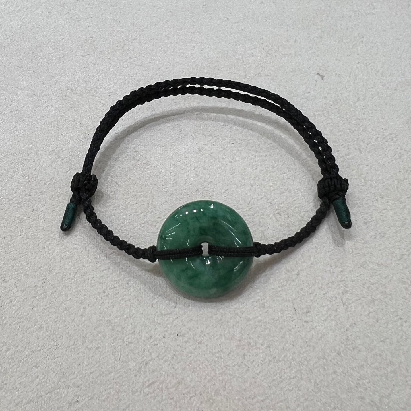 C25941345 天然緬甸翡翠翠綠平安扣