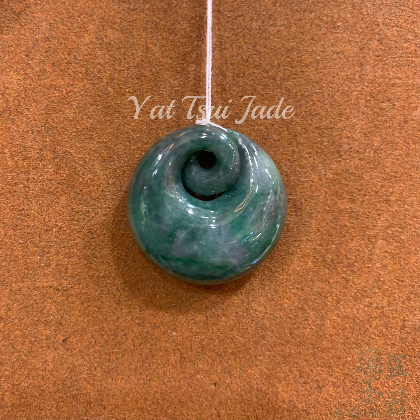 ✨天然緬甸翡翠玉螺玉墜系列✨烏雞綠玉螺221218238