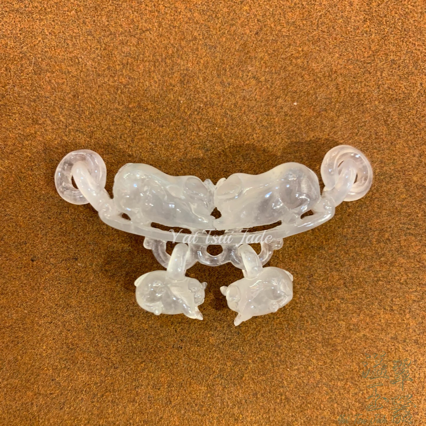 玻璃種出環玉石件😍 一家大細豬家族🐖🐖🐷🐷像極了愛情💓A2312527