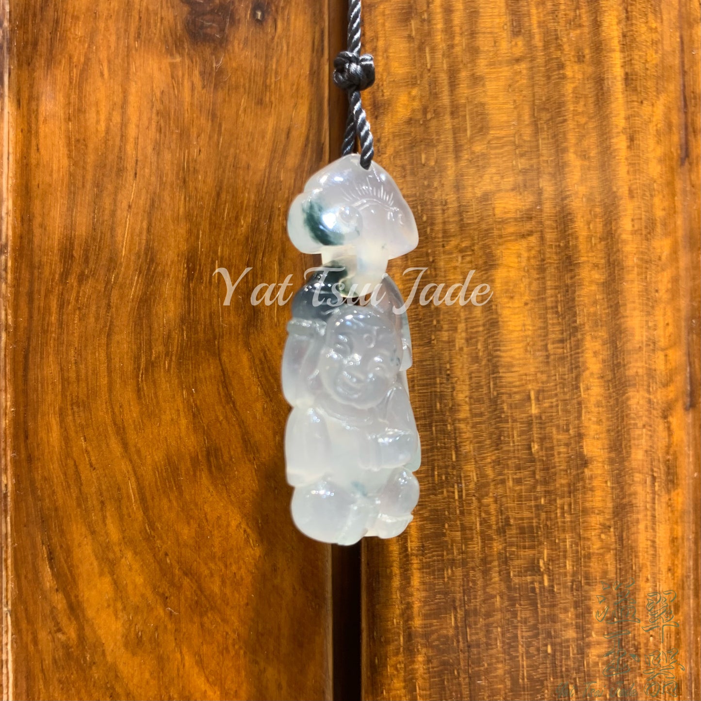 天然緬甸翡翠(冰飄花如意童子)A221012406