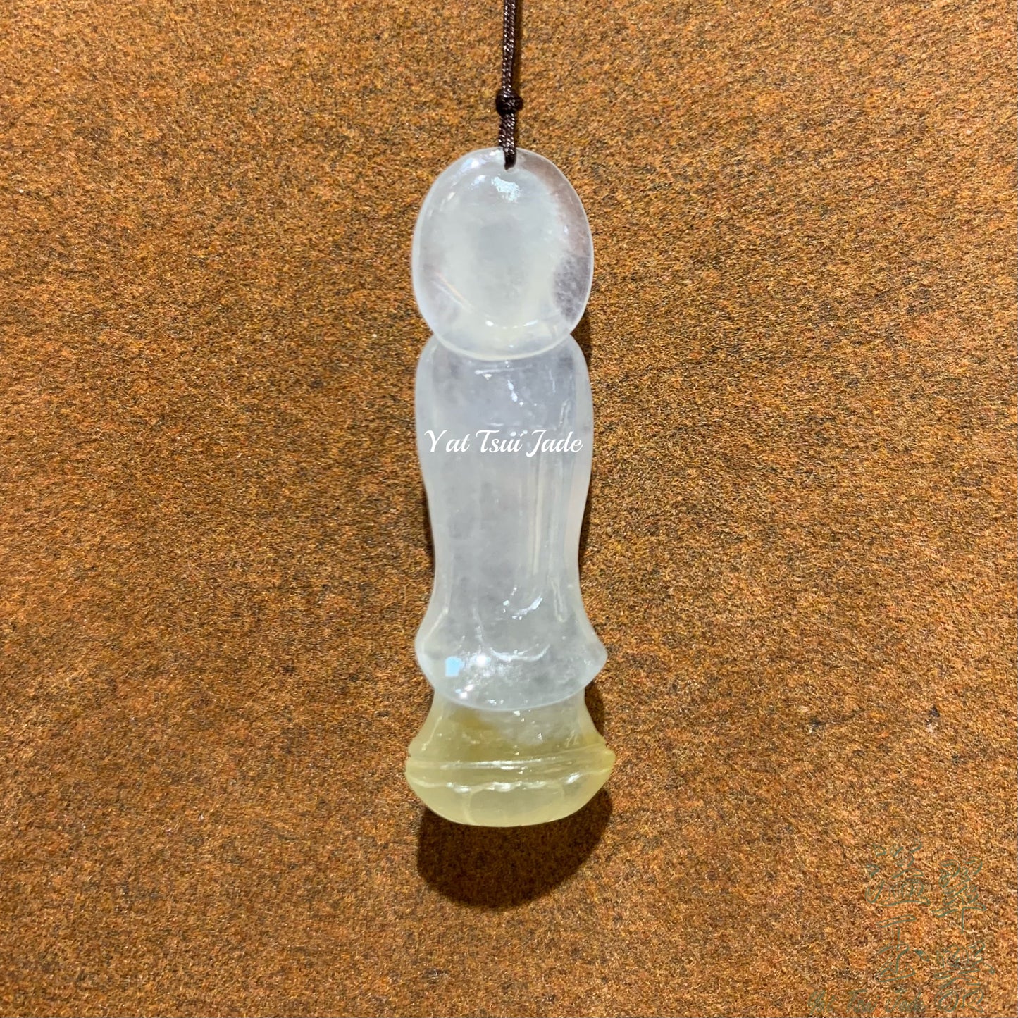 天然緬甸分色冰種金翡翠✨觀音菩薩✨T2321217