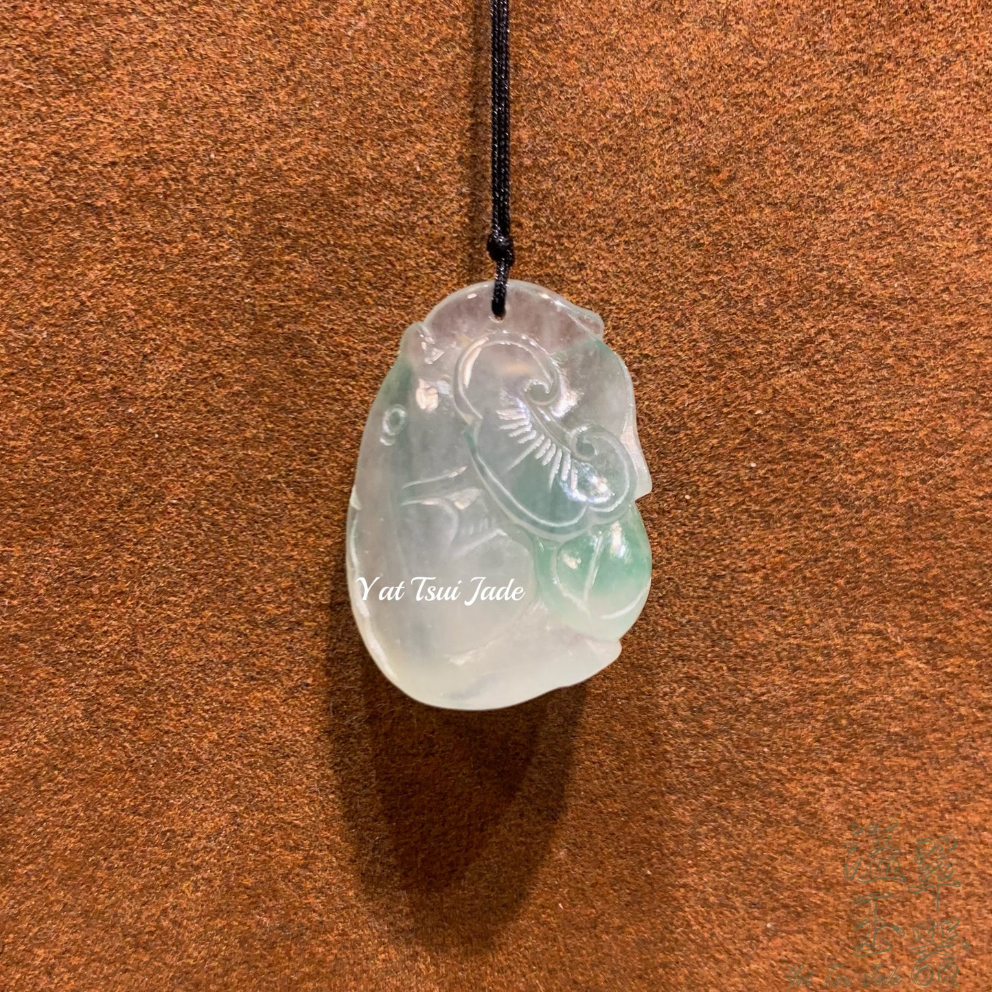 🔥天然緬甸翡翠翠晴綠「冰晴綠玉有魚」🔥23291059