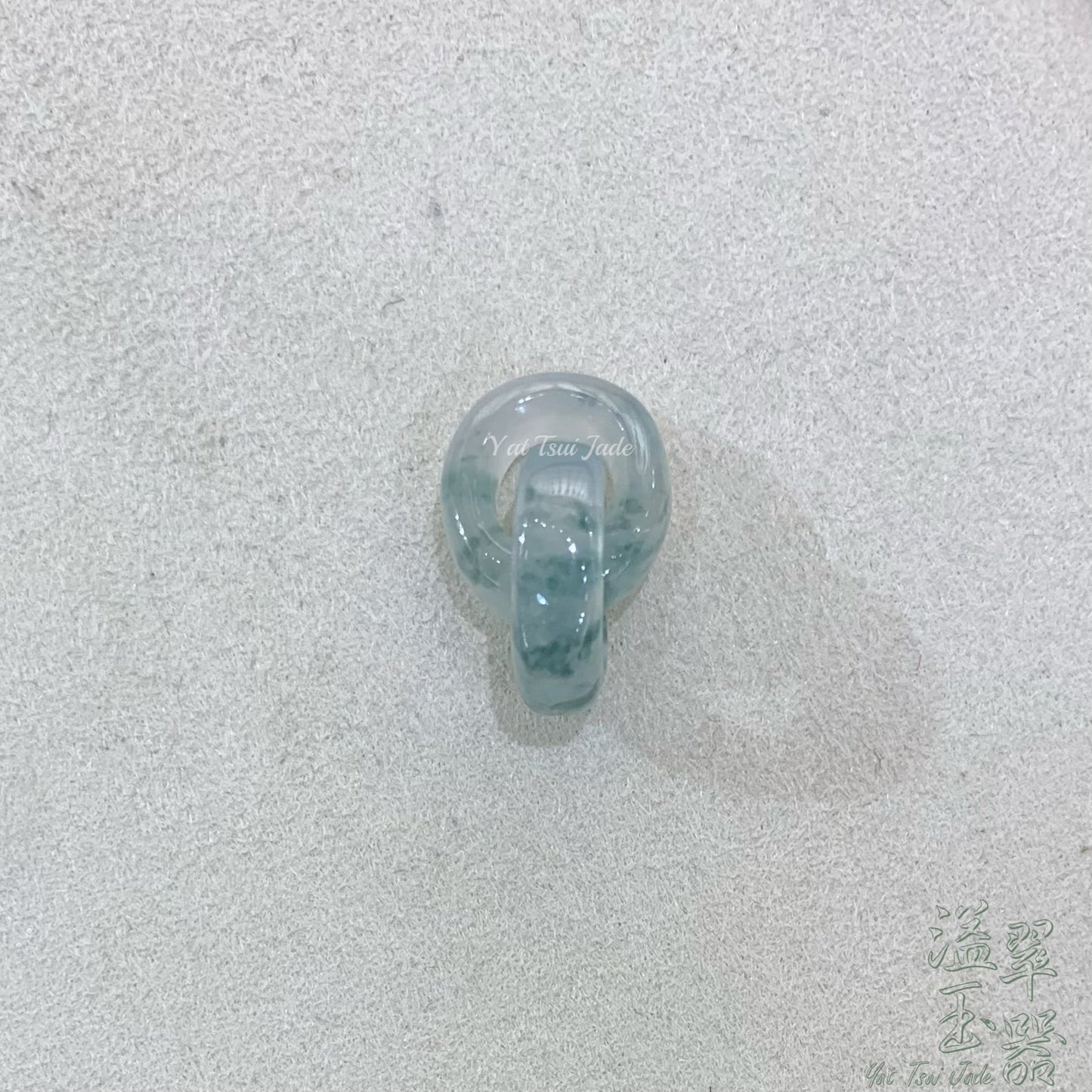 ⚠️已售出產品⚠️🌱天然緬甸玉石「高冰飄花翡翠」🔗雙環扣配溢翠平安扣手繩系列💝