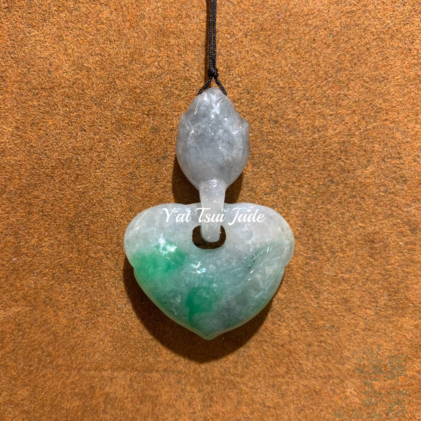 天然緬甸玉石冰翠烏雞《如意之心繫著你》如意如意可如人意🥰A23223411