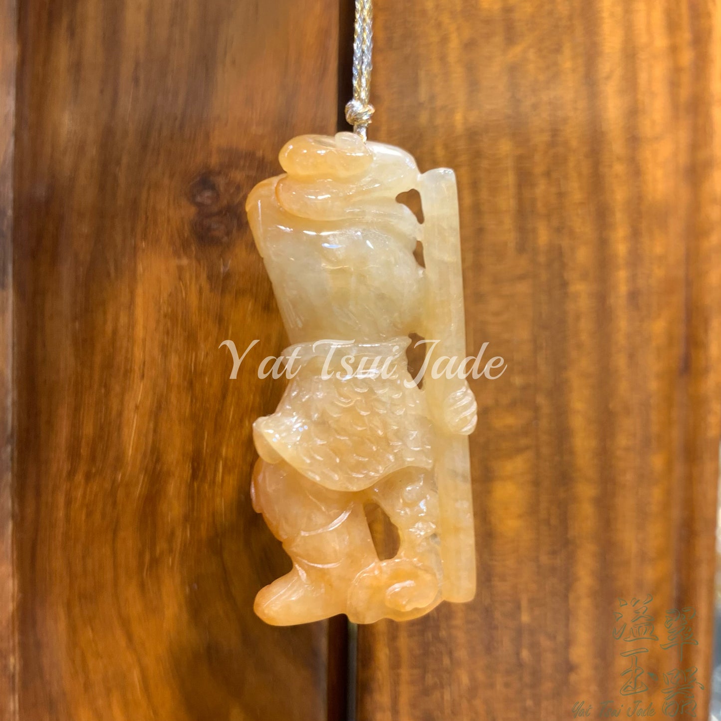 天然緬甸翡翠「翡色橙紅孫悟空」猴 AI221012252