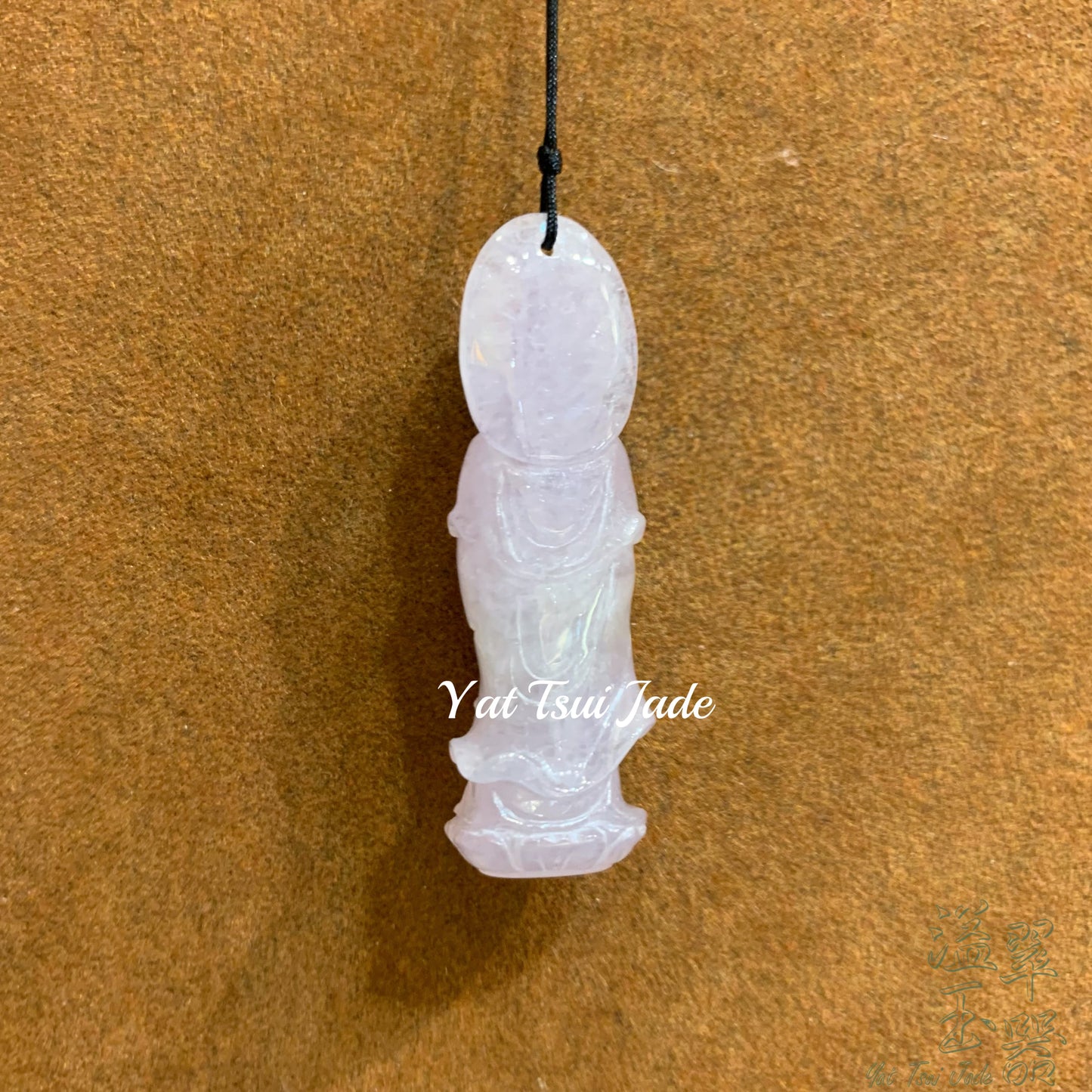 天然緬甸翡翠✨冰春紫觀音菩薩✨T23213504