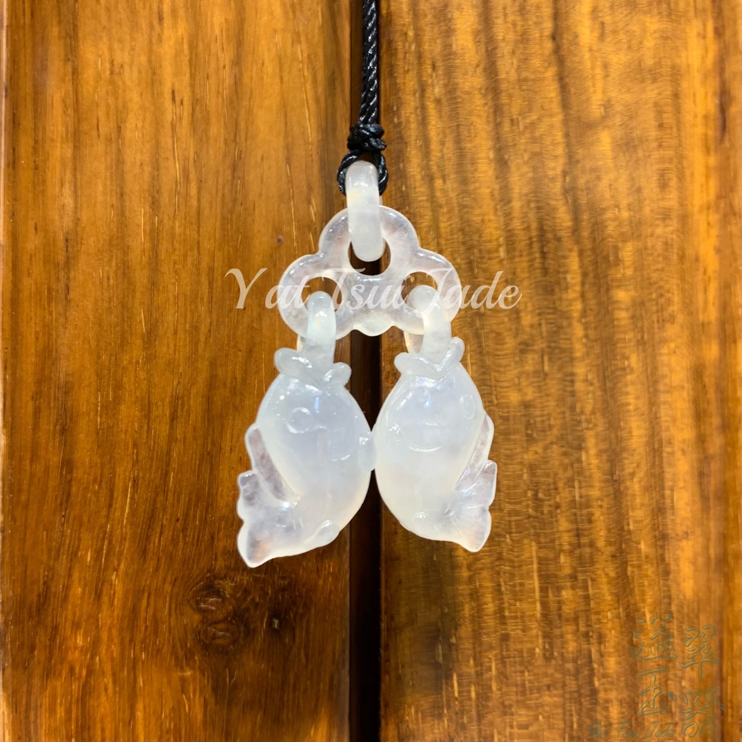 天然緬甸翡翠玉石(冰種出環玉雙魚)A221016410