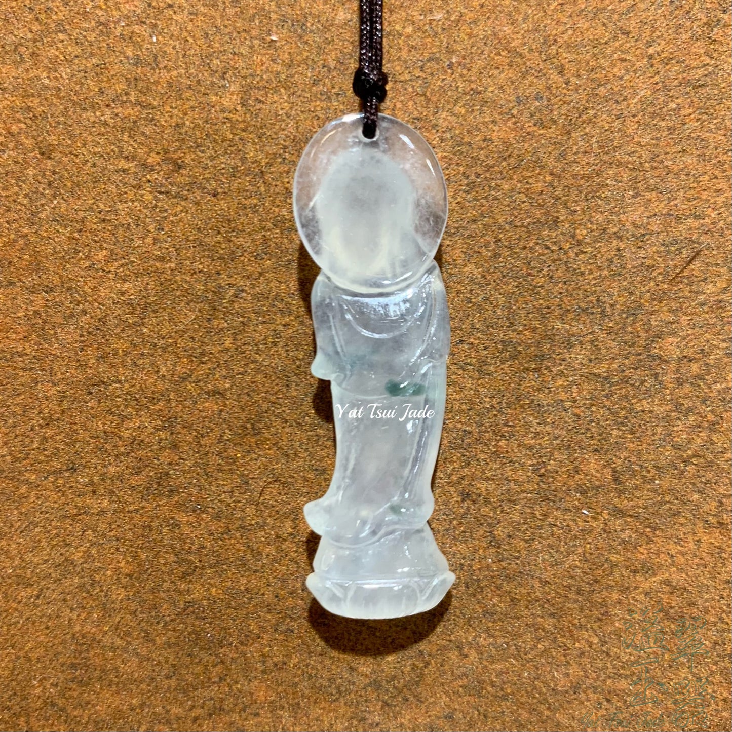 天然緬甸翡翠✨冰飄花觀音菩薩✨T2321625