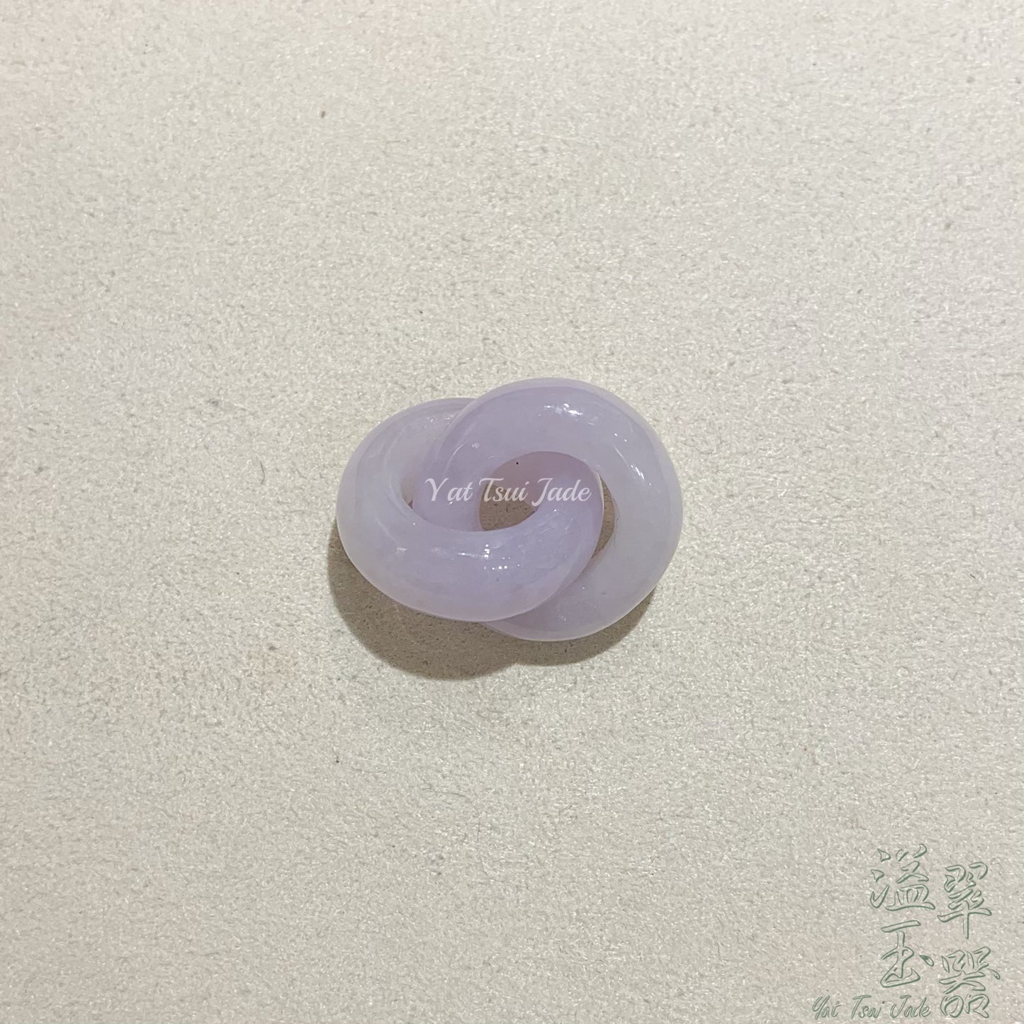 🌸天然緬甸「春紫翡翠」雙環平安扣💝