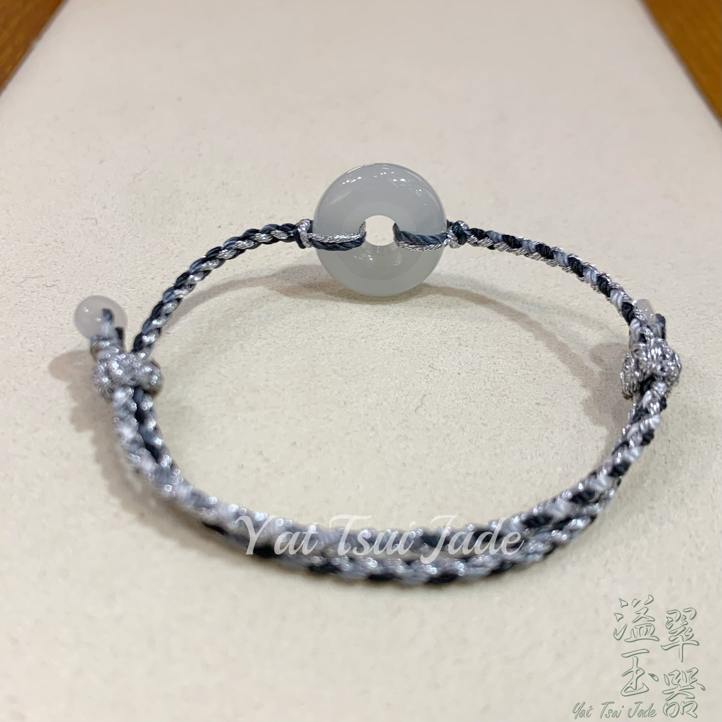 天然緬甸翡翠「❄️冰種❄️甜甜圈平安扣」配溢翠平安扣手繩系列