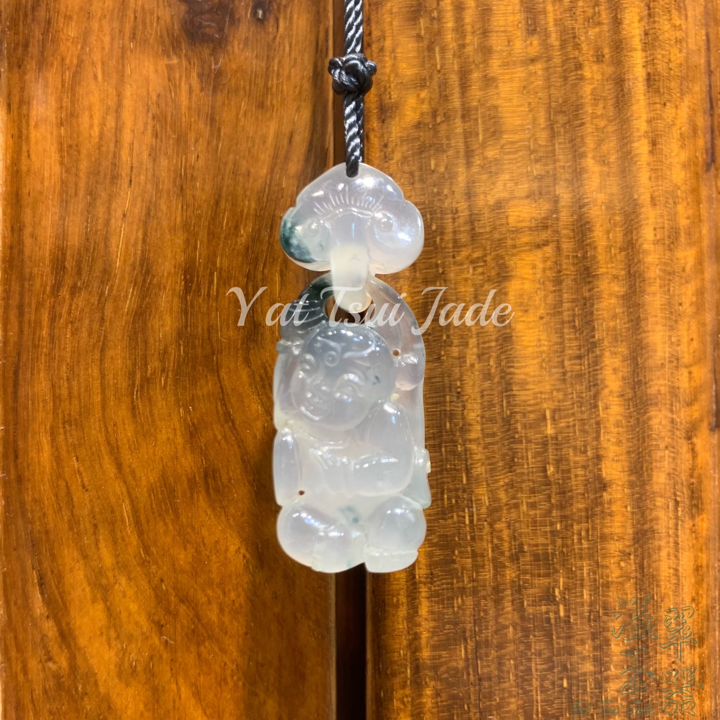 天然緬甸翡翠(冰飄花如意童子)A221012406