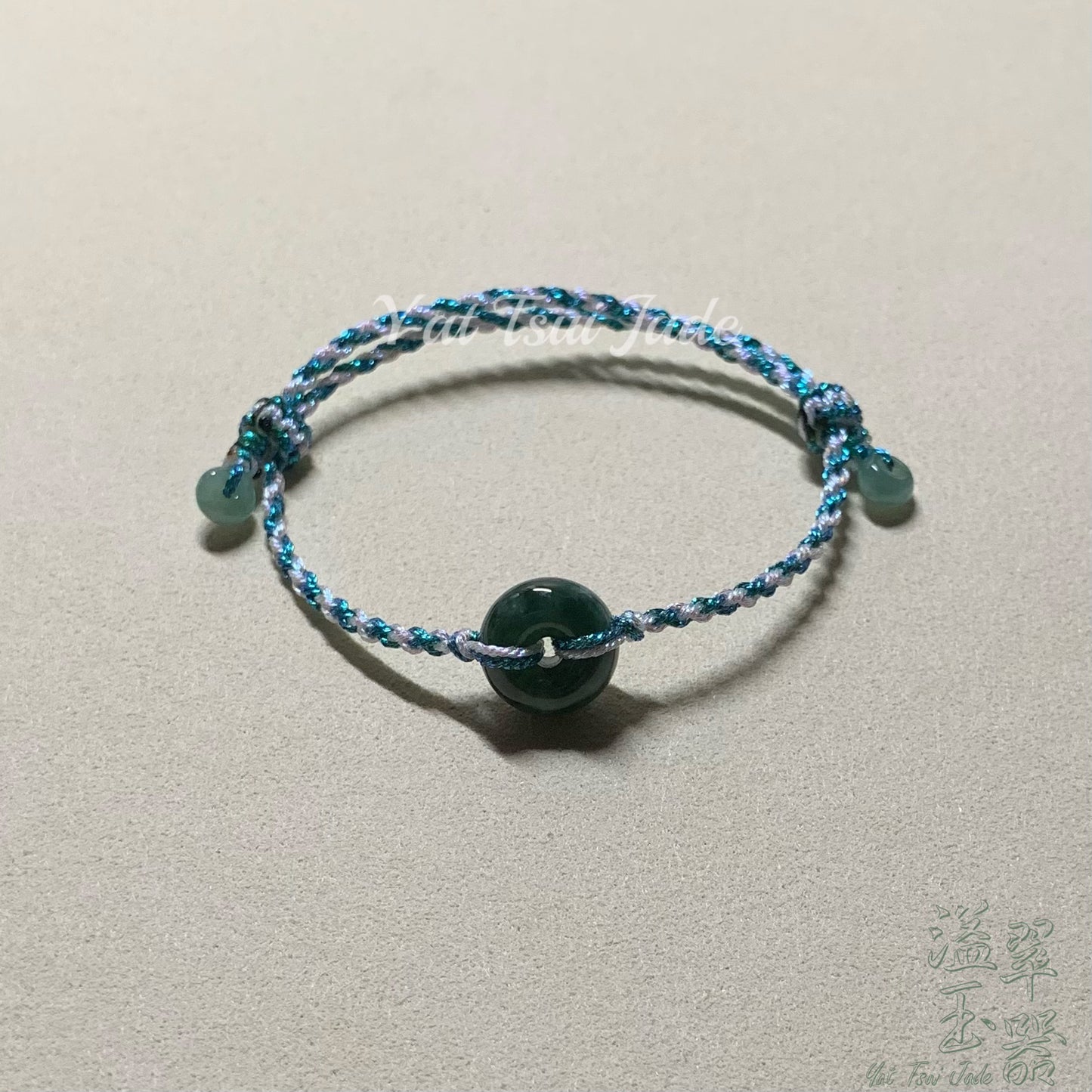 🤩「天然緬甸高質藍水翡翠」甜甜圈平安扣配溢翠手繩系列💫