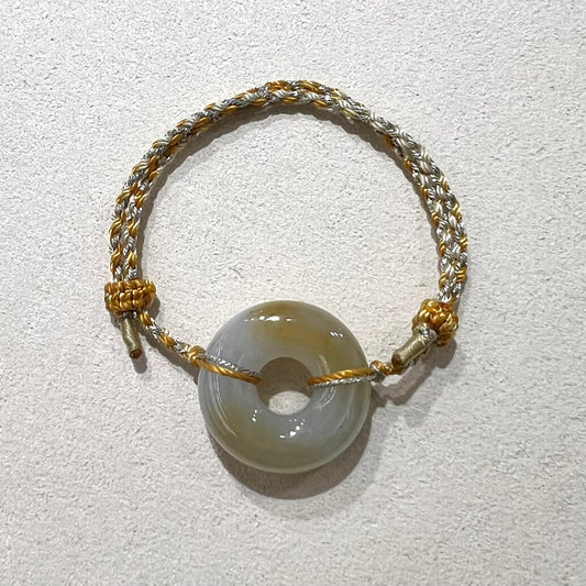 C25991428 💛天然緬甸翡翠🟡冰黃平安扣🍩