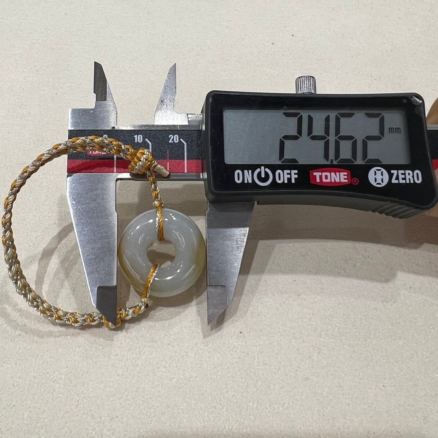 C25991428 💛天然緬甸翡翠🟡冰黃平安扣🍩