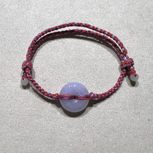 C2591701416 天然緬甸翡翠紫羅蘭平安扣