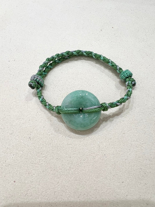 C25991209 天然緬甸翡翠 · 翠綠平安扣