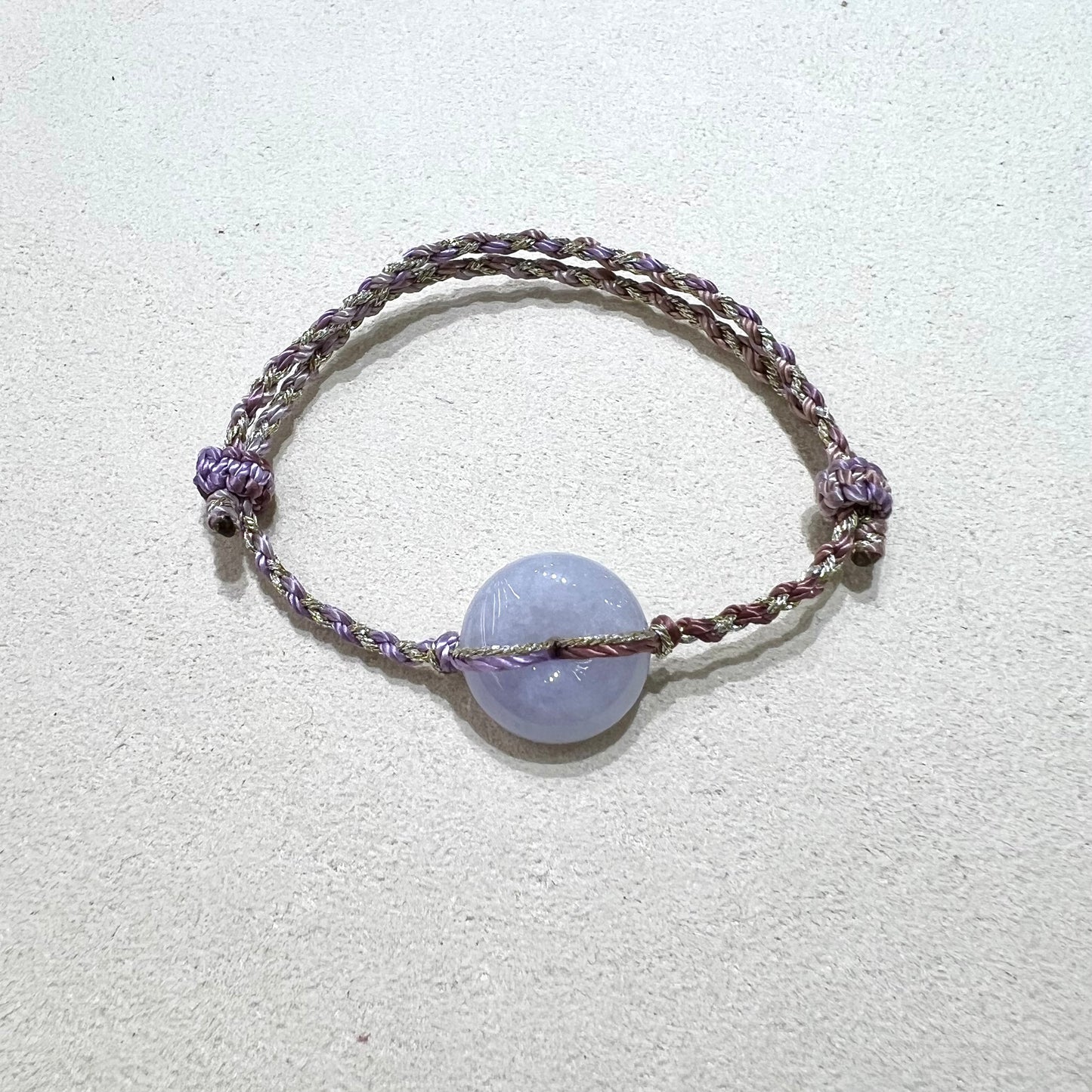 C2598717  🌸天然緬甸紫羅蘭翡翠*甜甜圈款平安扣配溢翠手繩系列