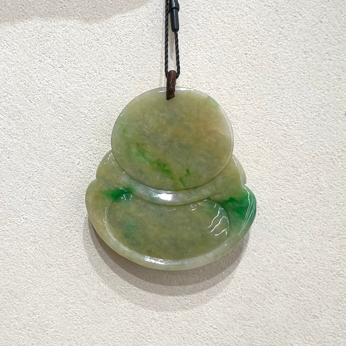 U259131417 ✨天然緬甸黃綠翡翠彌勒佛玉墜✨