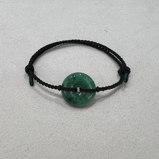 C25941345 天然緬甸翡翠翠綠平安扣