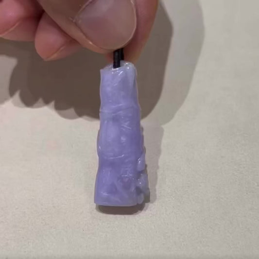 天然緬甸翡翠玉石🔥春紫有福玉竹節🙏🏻221222316