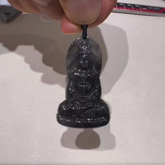 🌑【冰種烏雞觀音｜靜中見力量】🌑25103121