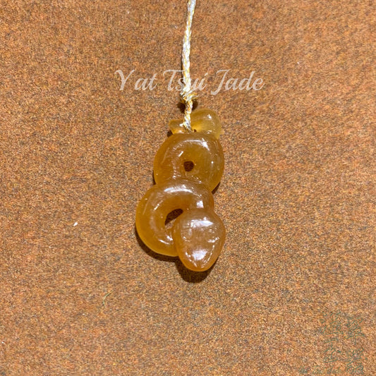 🔥《天然緬甸翡翠玉石》🔥冰翡紅玉蛇AF221229513